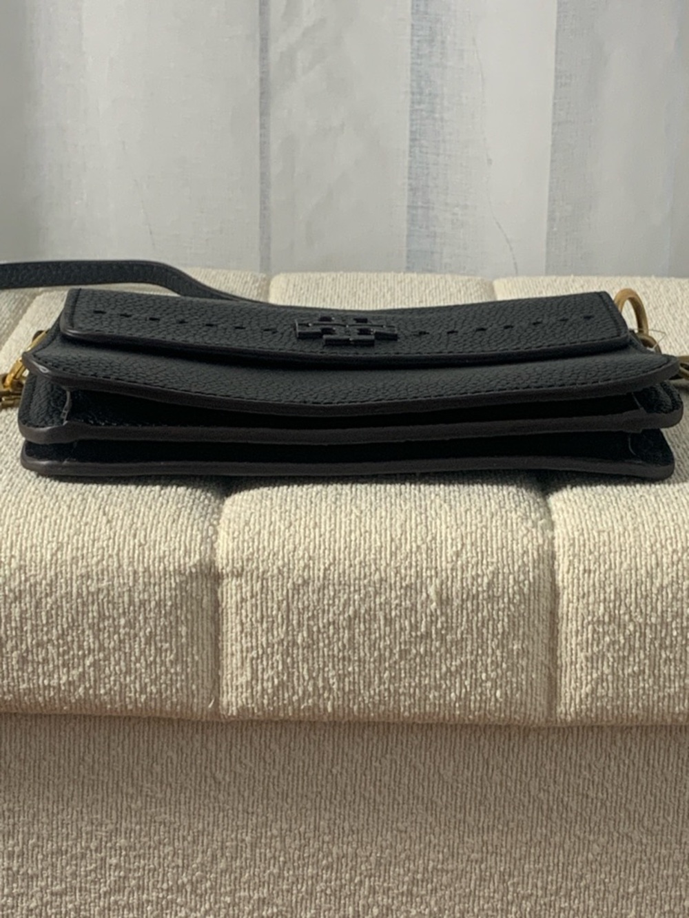GUC Tory Burch Britten Combo Crossbody bag L 9” x H 6.5” x D 4.5” - Picture 4 of 9